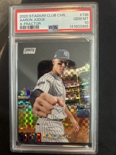 PSA 10 Aaron Judge 2020 Stadium Club Chrome #138 x-factor