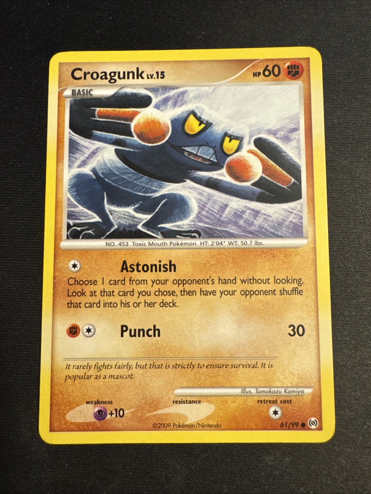 CROAGUNK - 61/99 - Arceus - Common - Pokemon Card