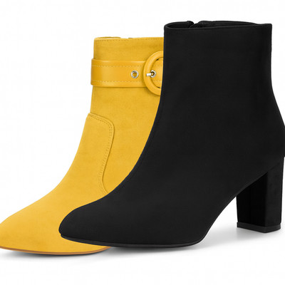 Damen Stiefeletten   Blockabsatz oder klobiger Absatz, eckig/spitz zulaufend