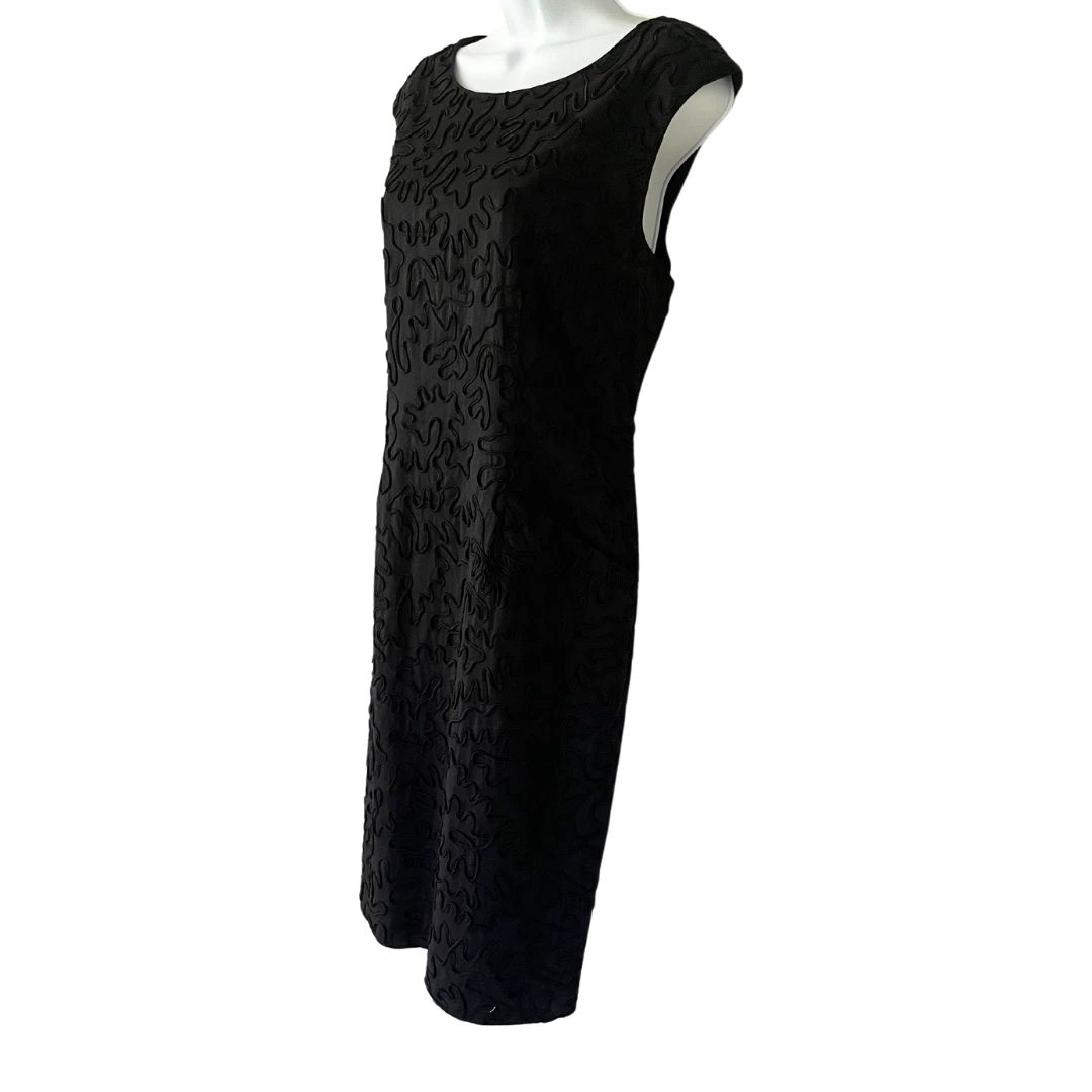 Abito Michael Kors con tasche nero fantasia avanguardia overlay