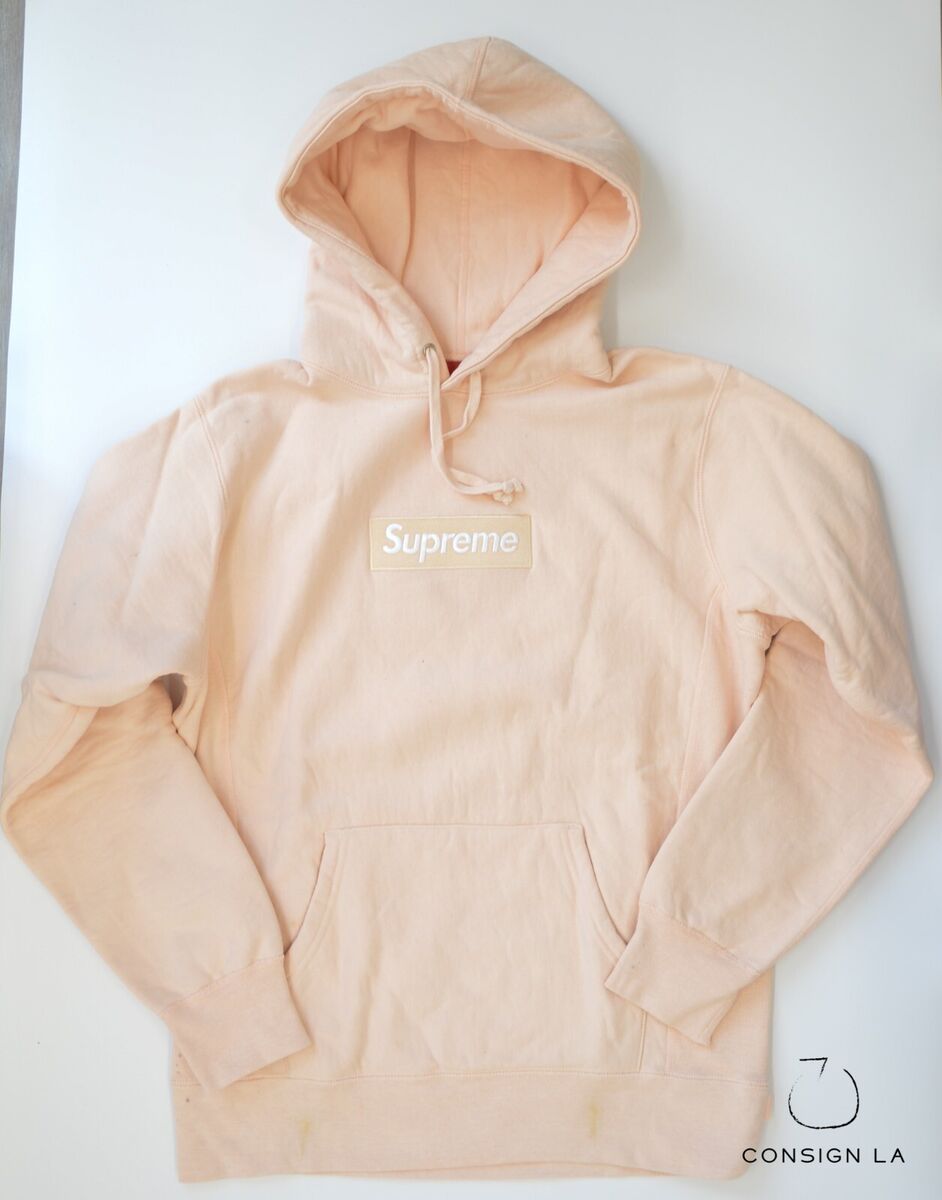 Supreme Box Logo Hoodie - FW16 - Peach - Size Medium - Pre Supreme Box Logo Hoodie - FW16 - Peach - Size Medium - Pre