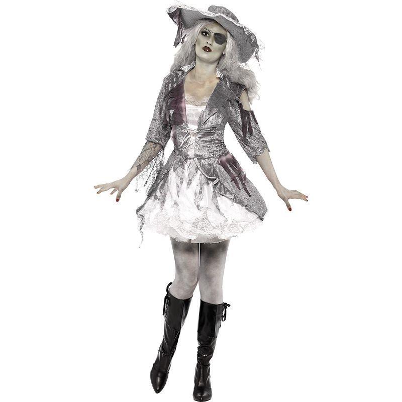 Smiffys Ghost Ship Pirate Treasure Women's Fancy Dress Costume