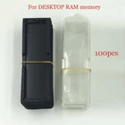 100x NEW DESKTOP RAM Memory Packaging Storage Box Case Protective Plastic Shell@