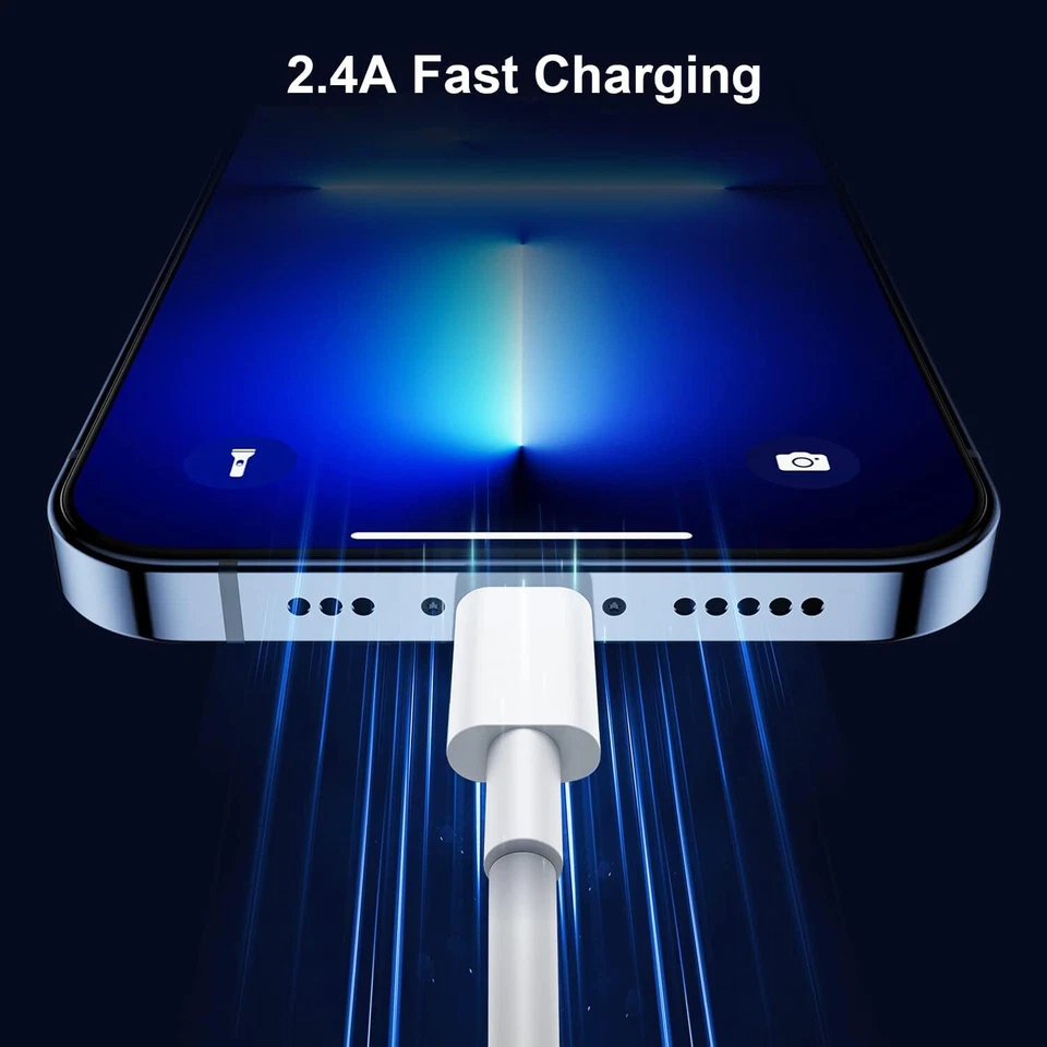 For iPhone 14 13 12 11 Pro Max XR 8 7 6 Fast Charging Cord USB Charger Cable Lot - Image 3 of 4