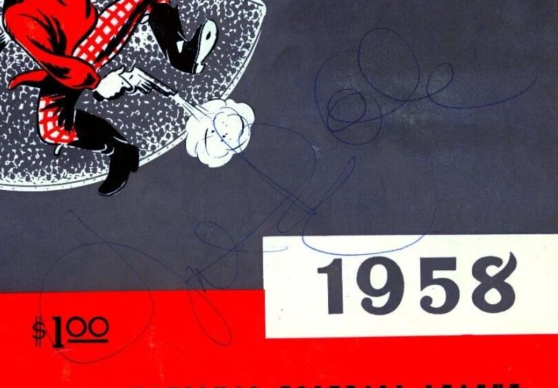 SIGNED 1958 San Francisco 49ers Yearbook NFL Falstaff Beer Coca Cola - Image 3 of 4