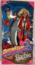 1994 Mattel 13199 BAYWATCH Lifeguard BARBIE Doll RESCUES Dolphin w/REAL SOUNDS