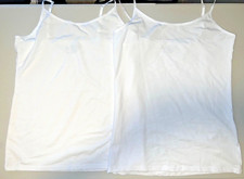FELINA Ladies Cotton Stretch Camisole Tank Top Set of 2 LARGE BRAND NEW