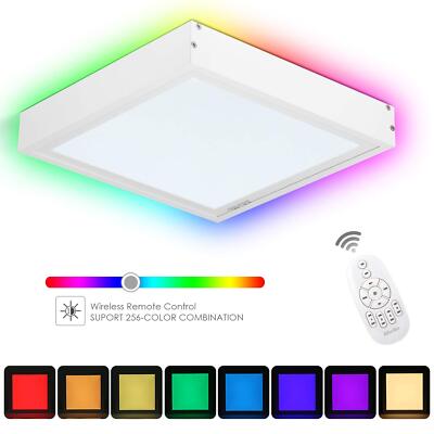 Deckenlampe LED Panel Dimmbar 7 Lichtfarben Warm Kalt IP20 Ø300mm 20W 2.4GHZ 