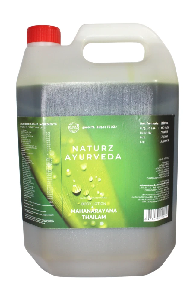 Mahanarayana Thailam 5000ml | Naturz Ayurveda - Vaidyaratnam Oushadhasala