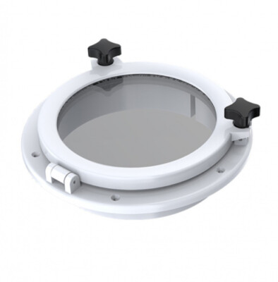 Seaflo Fenster Bullauge D 265 mm rund weiss Boot Marine Yacht Schiff