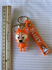 Bingo Rubber And Metal Keychain Bluey New Fast Shipping 