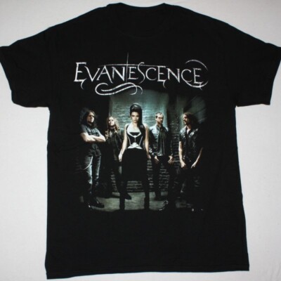 Vtg EVANESCENCE BAND Cotton Black Unisex All Size Shirt SG316