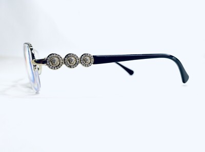 Versace Copper Gold Metal Oval Medusa Temple Glasses MOD  display picture 1