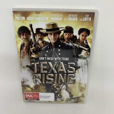 TEXAS RISING: SEASON 1 DVD Region 2 + 4 TV SHOW *Damaged case, mint discs*