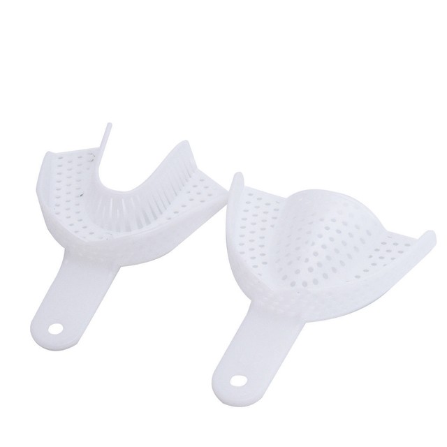 1 Pair L/M/S Quadrant Dental Impression Trays Central Denture Disposable Plastic eBay