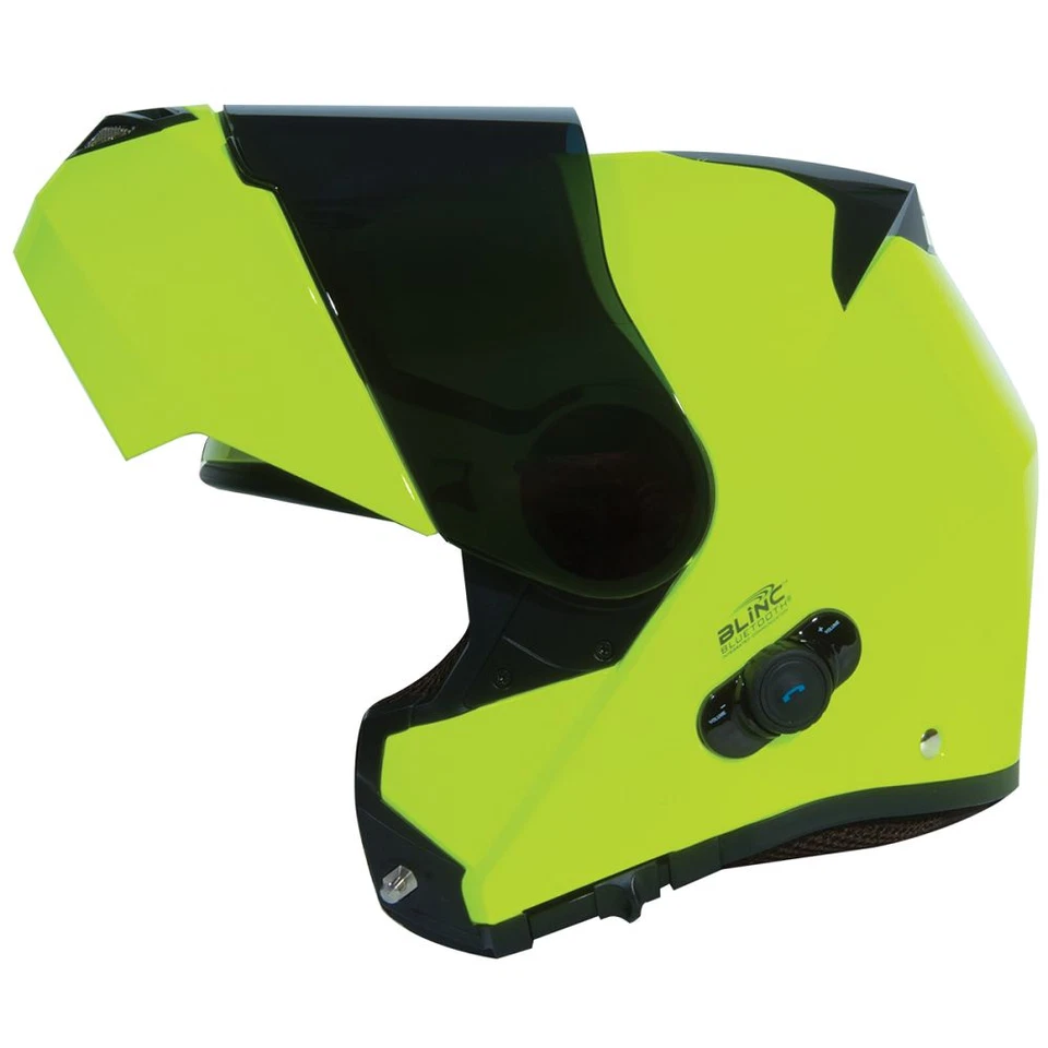 TORC T27B Bluetooth Modular Flip Up Motorcycle Helmet - DOT ECE - Dual Visor MP3 - Image 3 of 4