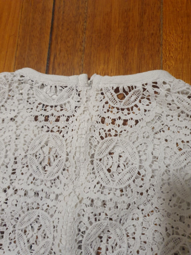 Magali Pascal White Crochet Lace Top, Size XS - Picture 10 of 11