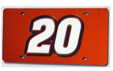 nascar tony stewart #20 laser license plate made in usa