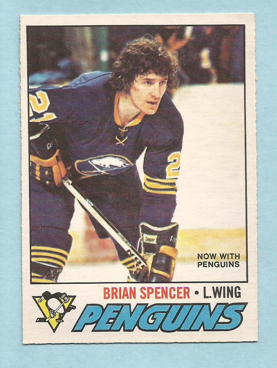 1977-78 O-Pee-Chee OPC Hockey Brian Spencer #9 Buffalo Sabres Penguins NM/MT