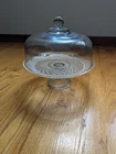 WEXFORD VINTAGE 2 PIECE FOOTED CAKE SET ANCHOR HOCKING
