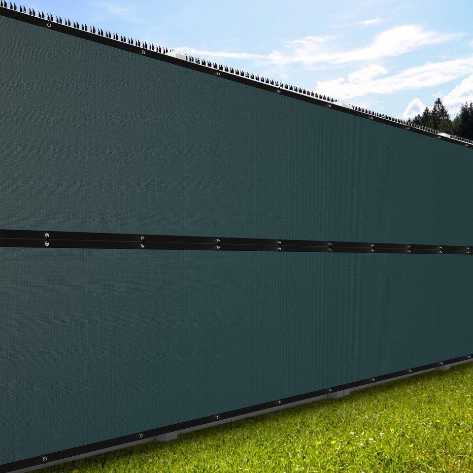 ZXMT Privacy Fence Screen: Black Mesh Windscreen, 5' 6' 8' X 50'