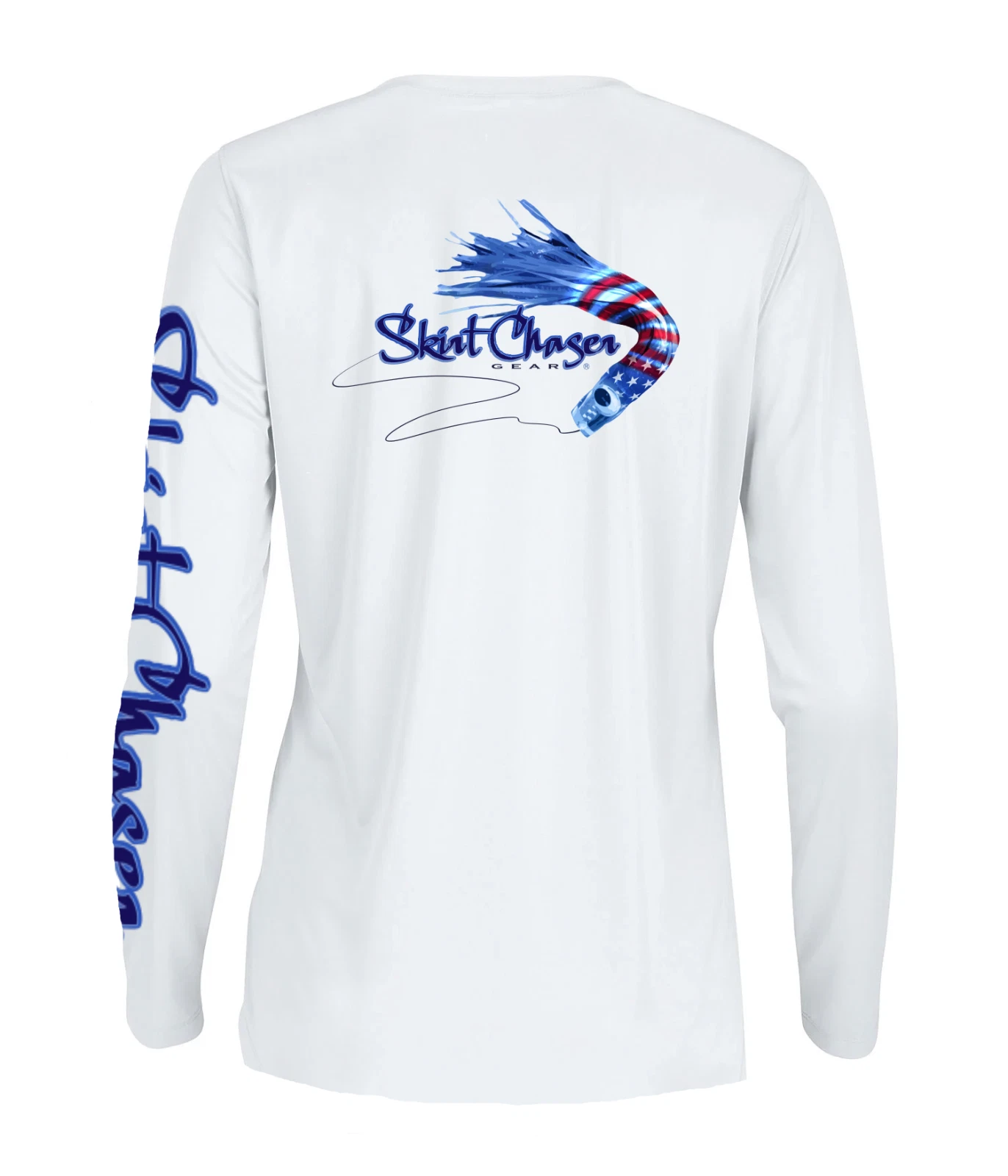 Women's USA UPF 50+ Microfiber Performance Fishing Shirt Long Sleeve White