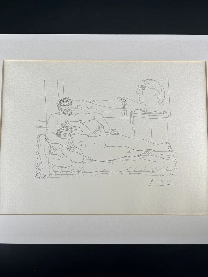 Pablo PICASSO Suite Vollard le repos du sculpteur Nr. 63 Faksimile Limited