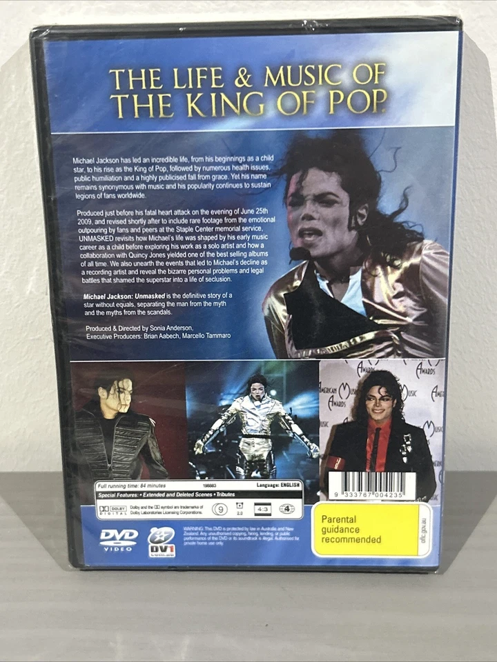 Michael Jackson Unmasked (DVD) Documentary Music Family R4 Brand New - Image 3 of 4