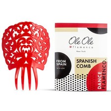 Spanish Hair Comb Accessory for Dancers - Ornamental Black Peineta for Girls ...