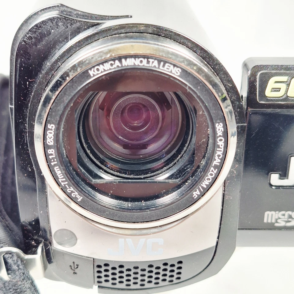 JVC Everio GZ-MG364BEK Handheld 60GB Hard Disk HDD Camcorder Black Tested - Image 3 of 4