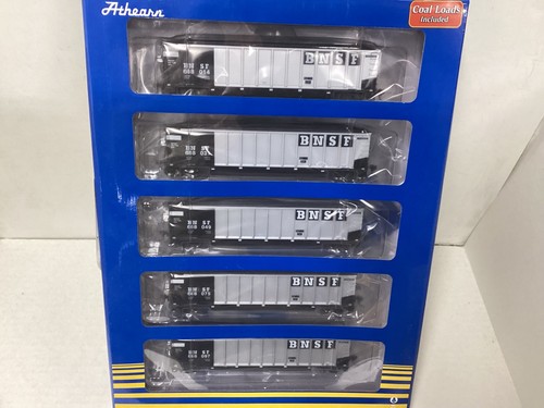 Athearn #81597 HO scale "BNSF" BethGon Coalporter 5 pack | Zustand: New