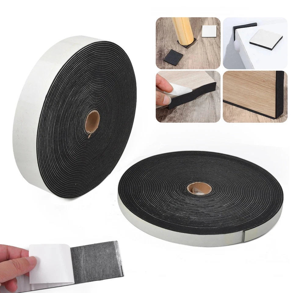 Filzband selbstklebend 2/5cm 3,0mm(+/-0,5mm) stark 20m lang Filzgleiter Rolle - Bild 3 von 4