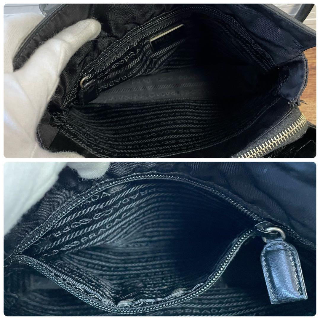 PRADA Leather Tote Bag Auth Black Women Italy Used Item Good From Japan F/S JPN thumbnail 7