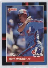 1988 Donruss Mitch Webster (Solid Blue Upper Left Corner) #257