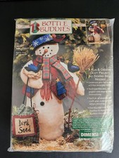 Vtg 1996 Dimensions 18097 Bottle Buddies Snowman Mr. Chilly Sealed Kit