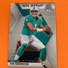 Tua Tagovailoa 2020 Panini Mosaic Rookie Card #262 Miami Dolphins. rookie card picture
