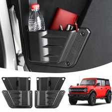 LEPZ 2PCS Rear Door Storage Pockets Compatible for Ford Bronco Accessories,Si...