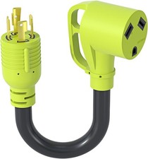 4 Prong 30 Amp RV Generator Adapter Cord,NEMA L14-30P Twist Lock Male Plug to NE