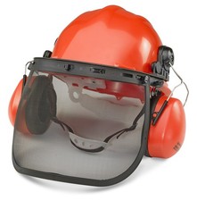 Beeswift Forestry Safety Kit Helmet + Ear Defenders + Chin Strap + Mesh Shield