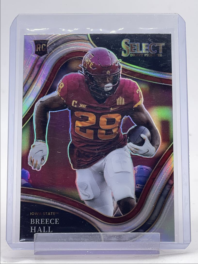 BREECE HALL 2022 SELECT DRAFT FIELD LEVEL ROOKIE SILVER PRIZM RC Q4876