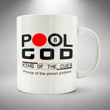Pool God Mug / Cup Coffee Tea Funny Red Dwarf Inspired King Of The Cues