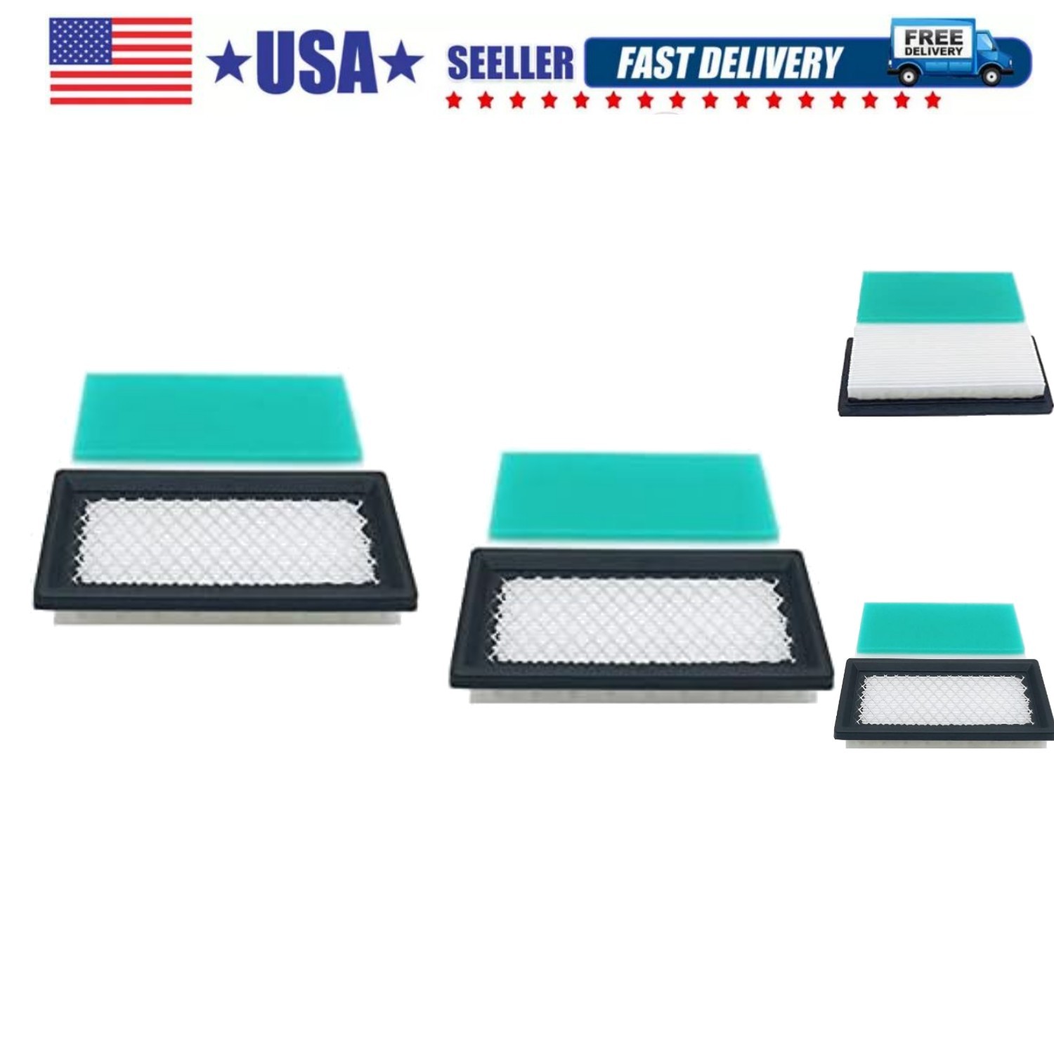 2 Pack Air Filter With Pre Filter Replace Generac 0 0GS 1GS 