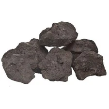 Dagan LR-612 Box of Lava Rock Boulders  Black