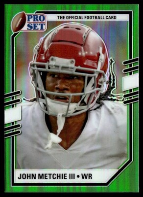2022 Pro Set Draft Portraits Green John Metchie III #PSP-JM1