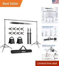 Compact 10x7FT Aluminum Backdrop Stand for Professional Photography Events