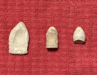 Civil War Carved Bullets - Lot Of 3 from Petersburg VA. Hatchers Run