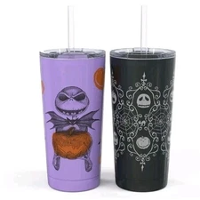 New Zak INSULATED Stainless Tumbler Nightmare Before Christmas Set