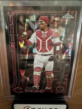 2025 Topps Chrome Update Series: Jose Trevino - Black Ray Wave Refractor 8/10