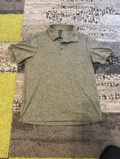 Lululemon Polo Shirt Men s Small Green Short Sleeve Performance