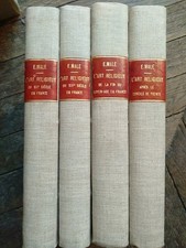 EMILE MALE-L'ART RELIGIEUX EN FRANCE-4 VOLUMES-RELIURE-1922/1932